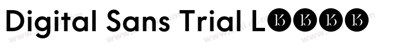 Digital Sans Trial L字体转换